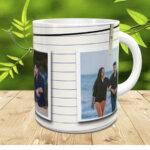 Personalized 3 Photo Hanging Mug