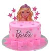 Barbie Printed Topper Birthday Cake