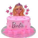 The Barbie Printed Topper Cake