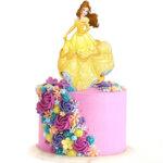 The Belle Princess printed topper cake