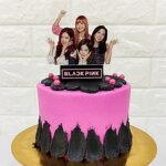 The Blackpink Printed Topper Buttercream Cake - 1.0Kg