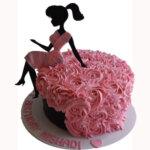 Pretty Girl Themed Cake - 1.0Kg