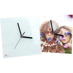 Personalized glass desktop clock