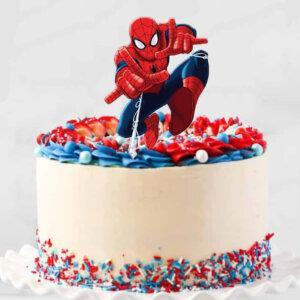 Spiderman Printed Topper Cake to Sri Lanka