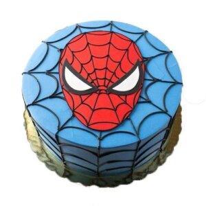 Spiderman Face Cake
