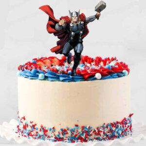 Thor Avengers Printed Cake