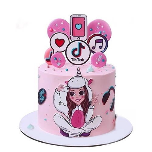 Dream Bakrs - Birthday Cake for TikTok lover ❤️ . In-frame... | Facebook