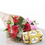 Gerbera Mixed Bouquet & Ferrero Rocher Chocolate Pack