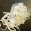 Artiificial white roses bridal bouquet