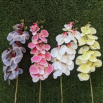 Nature Identical Real Feel 9 Flower Phalaenopsis Orchids Stem