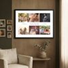Elevate your space with this beautiful 6R black photo frame