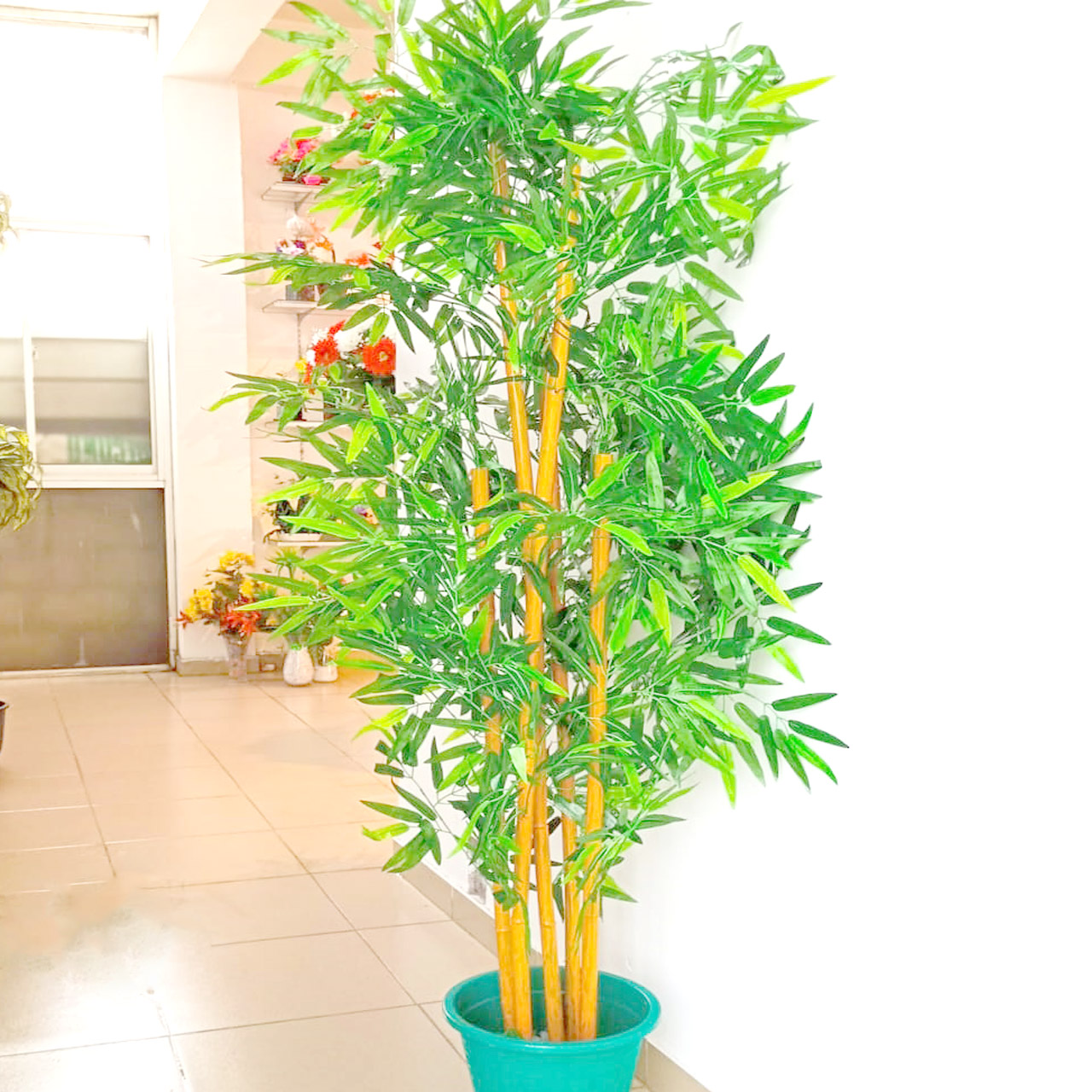 Artificial Plant, tree with Natural Logs, for Home Decoration, Bamboo,  Ficus, Wisteria, Olive, Eucalyptus, Almond