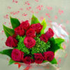 12 Red Roses Flower Bunch