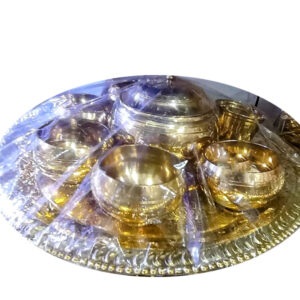 7 Pieces Brass Buddha Puja Set