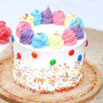 Buttercream Cake with Rainbow Colors - 1Kg