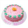 Buttercream Cake with Single Rose