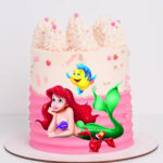 Ariel Princess Printed Topper Cake