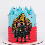 Avengers Super Heroes Printed Topper Cake