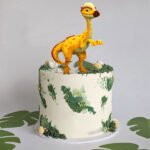 Dinosaur Themed Printed Topper Cake