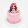 little princess printed topper cake