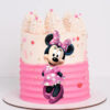 Celebrate your little one's birthday with a Minnie Mouse printed topper cake!