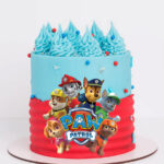 Paw Patrol Themed Printed Topper Cake