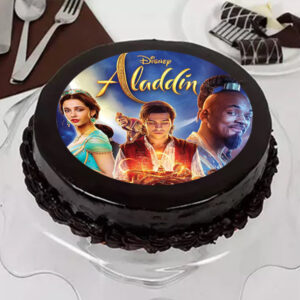 Aladin edible print chocolate cake