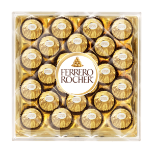 Unwrap a Ferrero Rocher from its elegant crinkled wrapper and embark on a multi-textured journey of indulgence.
