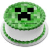 Craft the ultimate celebration with a Minecraft edible photo cake that's as blocky and delightful as the game itself!