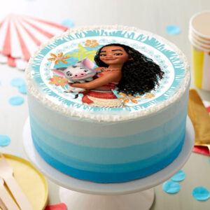 Edible magic: High-quality, vibrantly printed edible image brings Moana's world to life right on your cake!