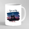 you and me love mug
