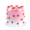 Buttercream Cake with Hearts Design