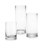 Tall Clear Cylinder Flower Glass Vases for Wedding Home Decor
