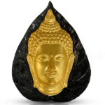 Buddha Face in Bo Leaf 5 Inch