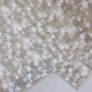 Cellophane wrapping paper with star design