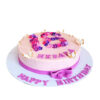 18th Birthday Blooms and Butterflies Cake