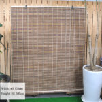 Natural Bamboo Roll Up Window Blind (උණ බම්බු බට පැලලි) 4ft x 8ft 120cm x 240cm