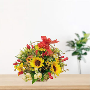 Surprise your loved ones with a gift that keeps on giving! This beautiful basket arrangement is a thoughtful and lasting present for any occasion.