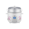 The sleek rice cooker design complements any modern kitchen.