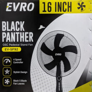 EVRO Black Panther Stand Fan EV-SF92