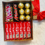 7 Kitkats, 6 Ferrero Rochers, Mars, Twix Mixed Chocolates in a  Gift Box