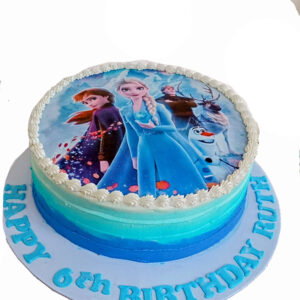 Make your celebration extra special and effortlessly easy with our Frozen Edible Image Cake