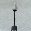 This beautiful piece is designed to showcase the warm, inviting glow of your favorite candles while providing a protective, wind-resistant glass chimney
