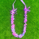 Elegant Artificial Orchid Garland in Purple & Blue - 2 Ft