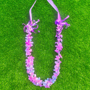 Vibrant Purple Blue Floral Garland