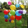Chinese Round Waterproof Fabric Lantern (Nylon Silk) (6 Inch, Mix Colour) - Pack of 5