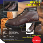 Genuine Leather Safety Shoes - Size 37- 47