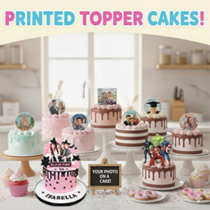 Printed Topper Cakes