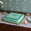 Show your appreciation with our delightful Thank You Buttercream Sheet Cake.