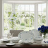 Dankotuwa Blue Rose 21 Pieces Dinner Set